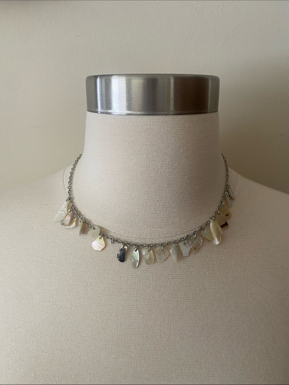 Mother-of-Pearl Charm Necklace